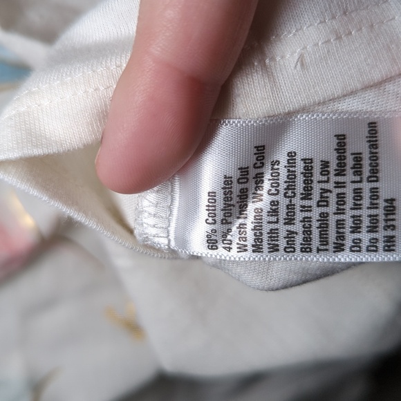 True Craft Sparkly Free Spirit Feather Shirt Long Sleeve Shoulder Ruffles Size 8 - Picture 3 of 6